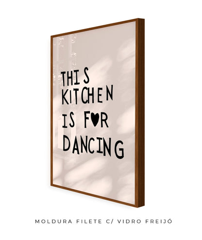 This kitchen is for dancing! (preto)