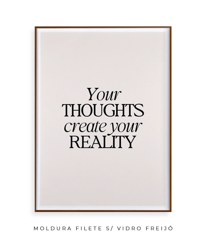 Your thoughts create your reality