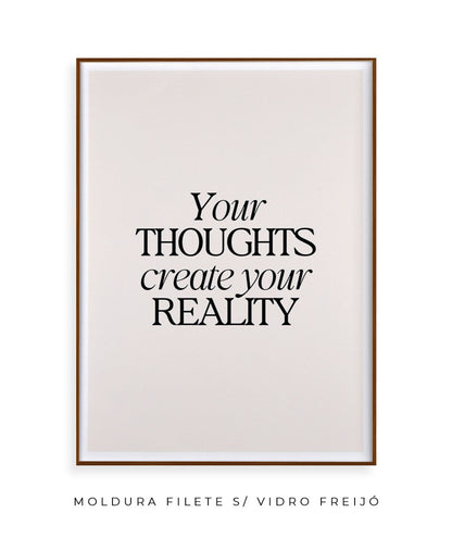 Your thoughts create your reality