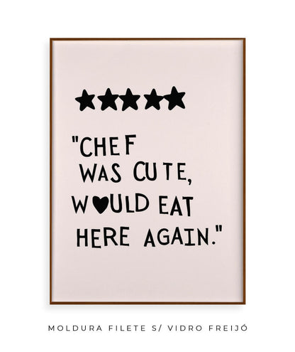 Chef was cute (preto)