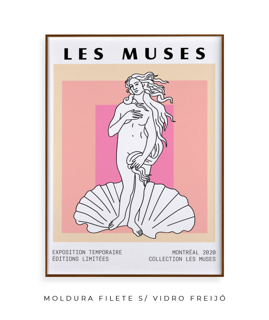 Les Muses- Deusa Grega e concha (rosa)