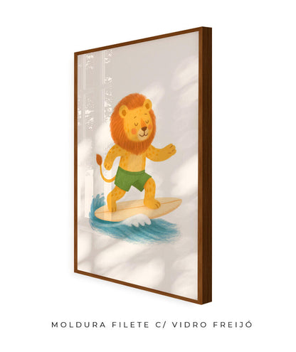 Leão surfista