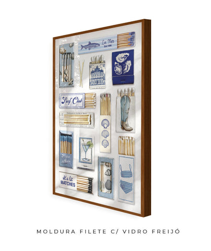 Vintage Matchbox- azul