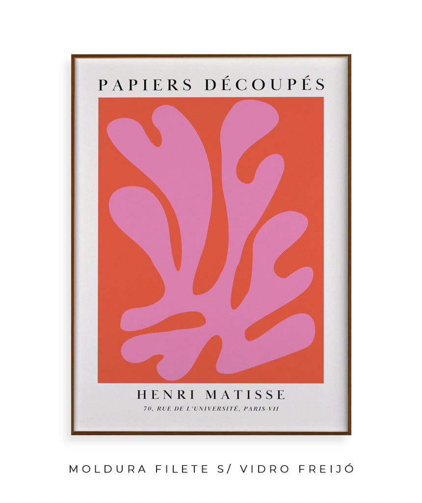 Matisse- Papier Découpés (rosa e vermelho)