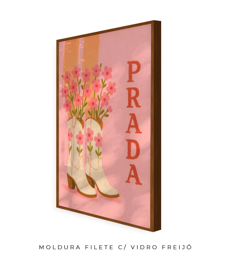 Prada- cowboy boots (rosa)