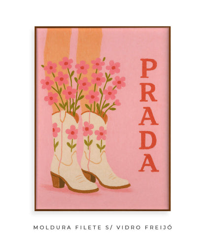 Prada- cowboy boots (rosa)