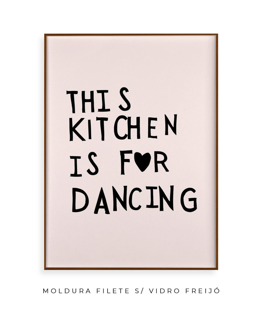 This kitchen is for dancing! (preto)
