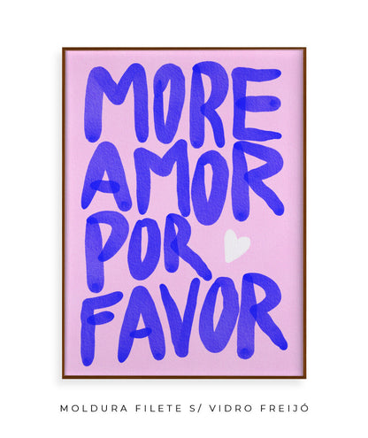 More amor por favor- azul