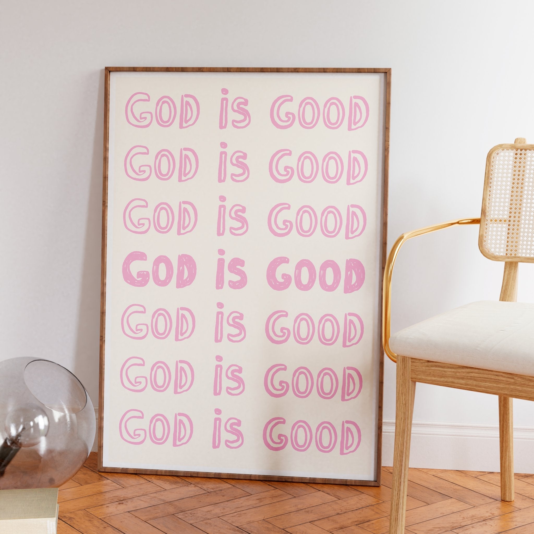 God is good (rosa) | Arte Digital