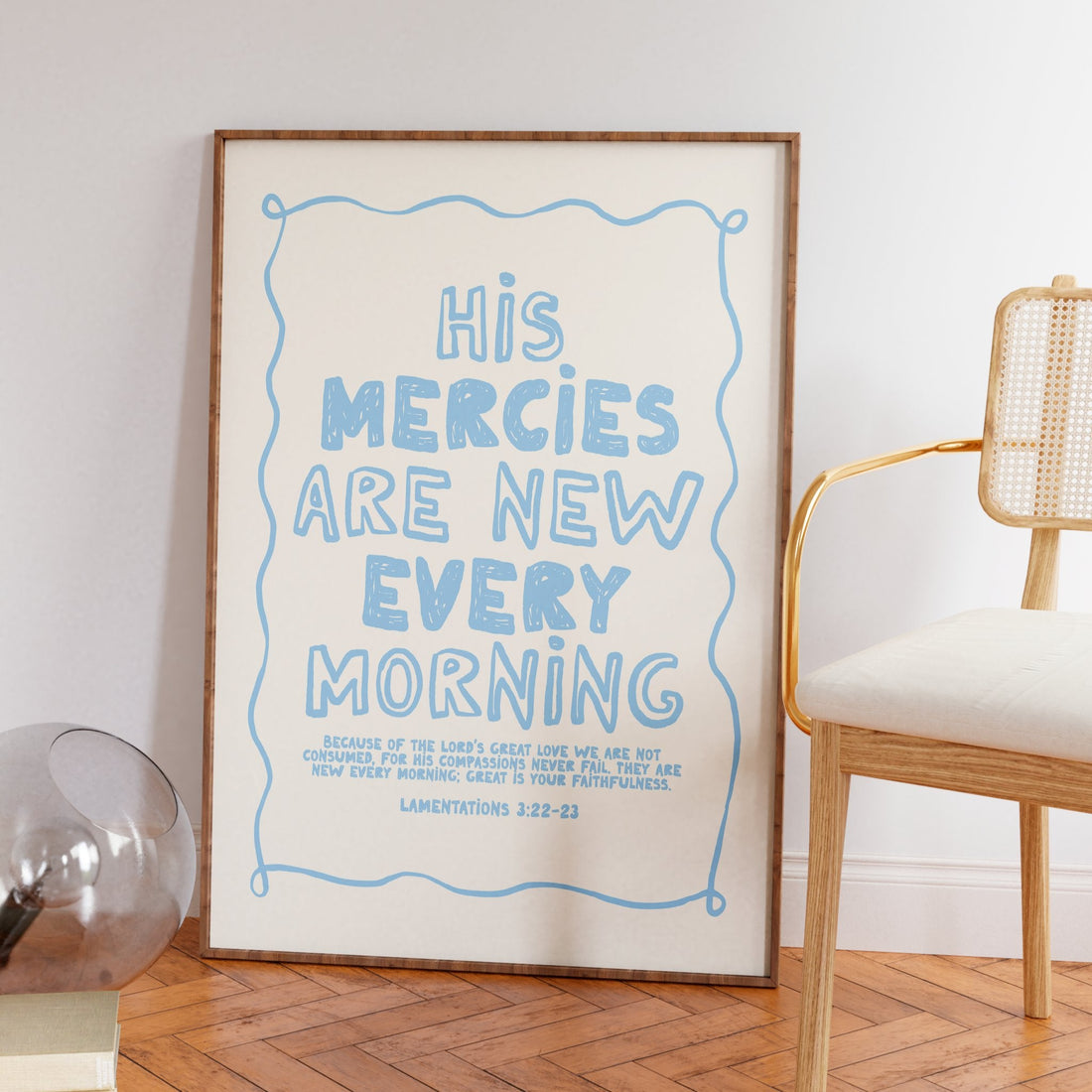 His mercies are new every morning (azul) (arquivo digital)