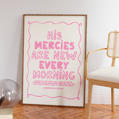 His mercies are new every morning (rosa)