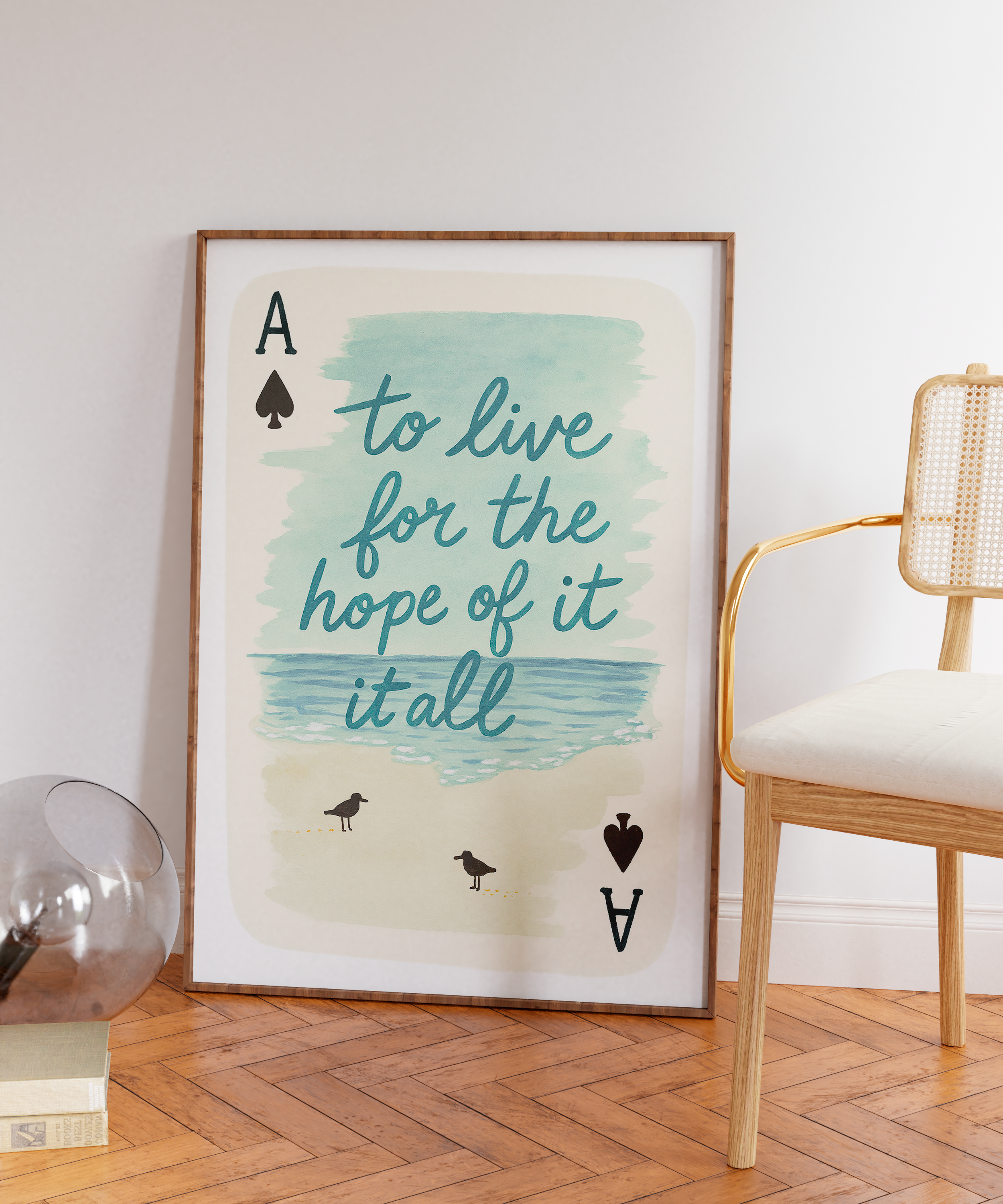 Quadro Decorativo To live for the hope of it all (carta)