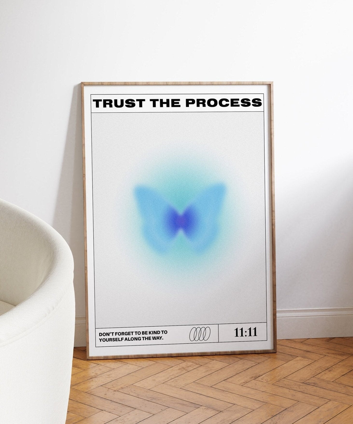 Trust the process (azul) | Arte Digital