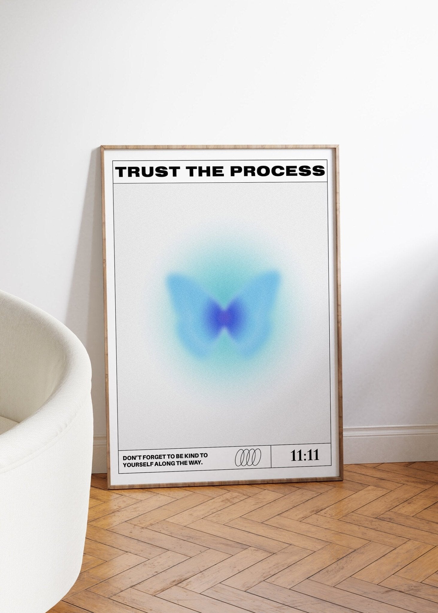 Trust the process (azul) | Arte Digital