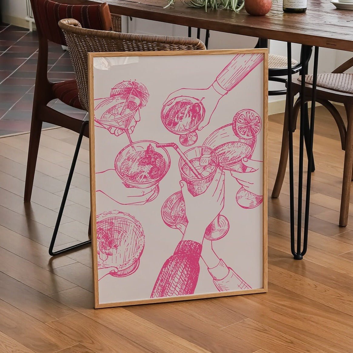Pink Cheers (vertical) | Arte Digital
