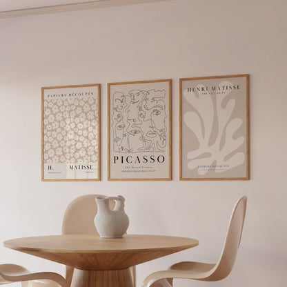 Conjunto: Matisse e Picasso (bege) (arquivo digital)