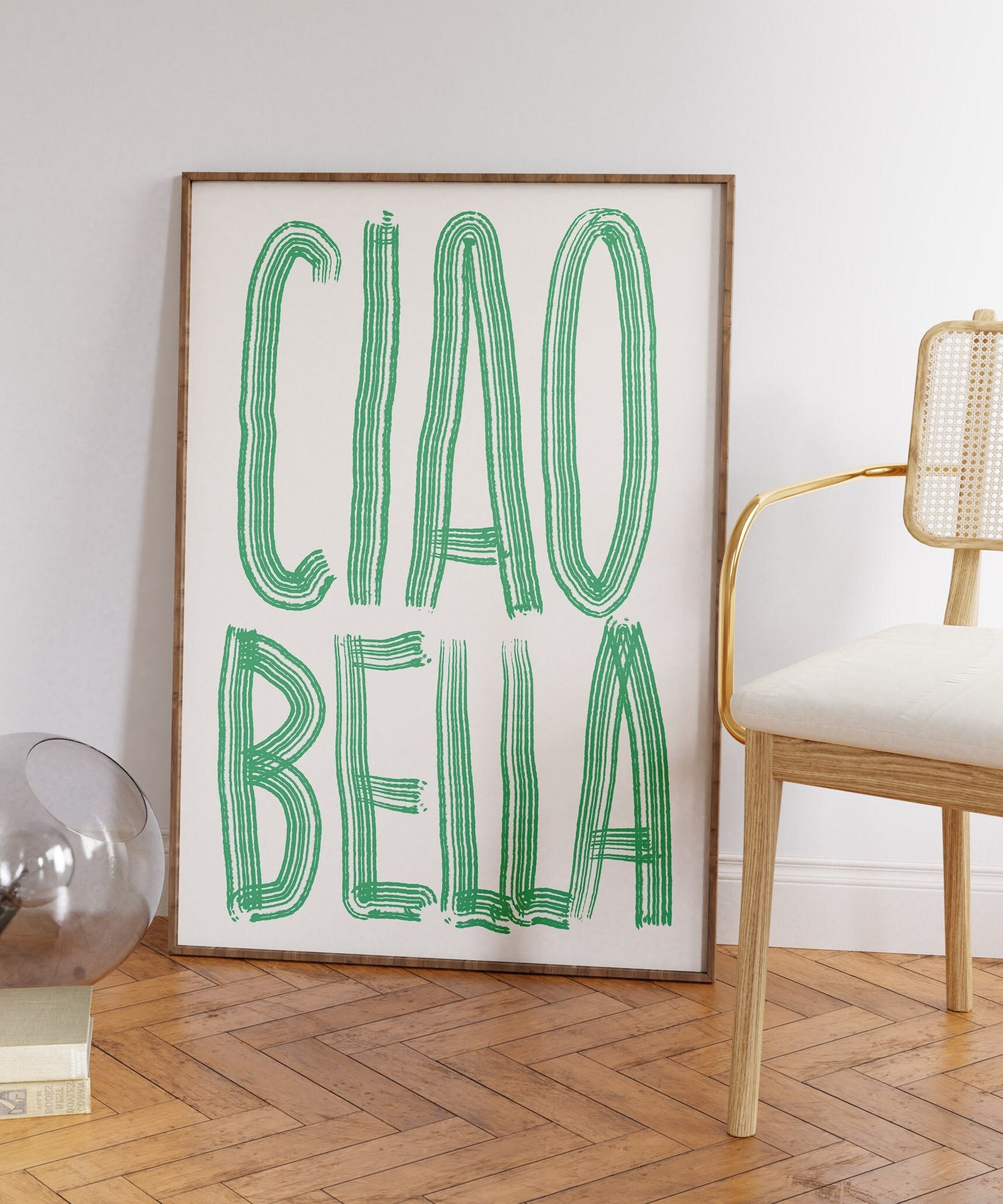 Quadro Decorativo Ciao Bella (verde)