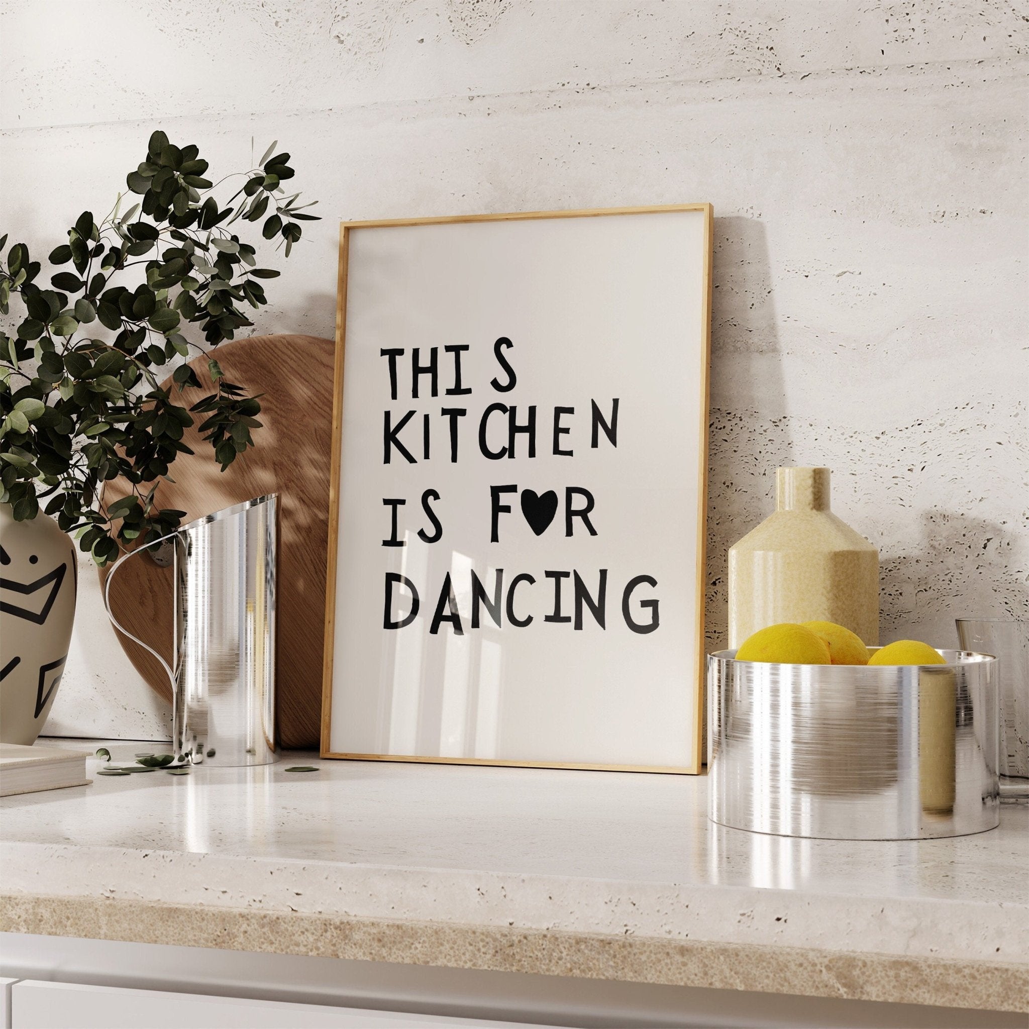 This kitchen is for dancing! (preto) | Arte Digital
