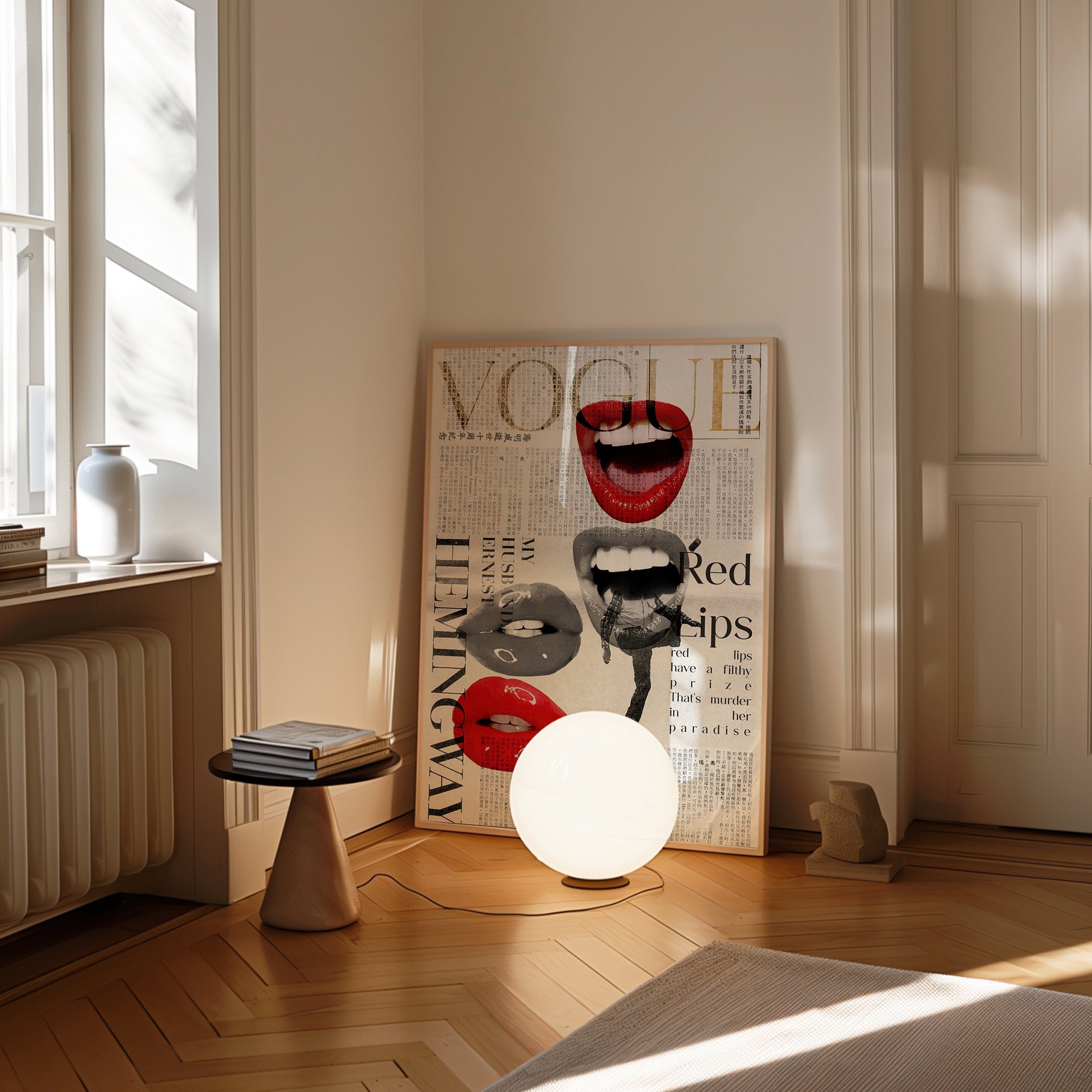 Quadro Decorativo Vogue (red lips)