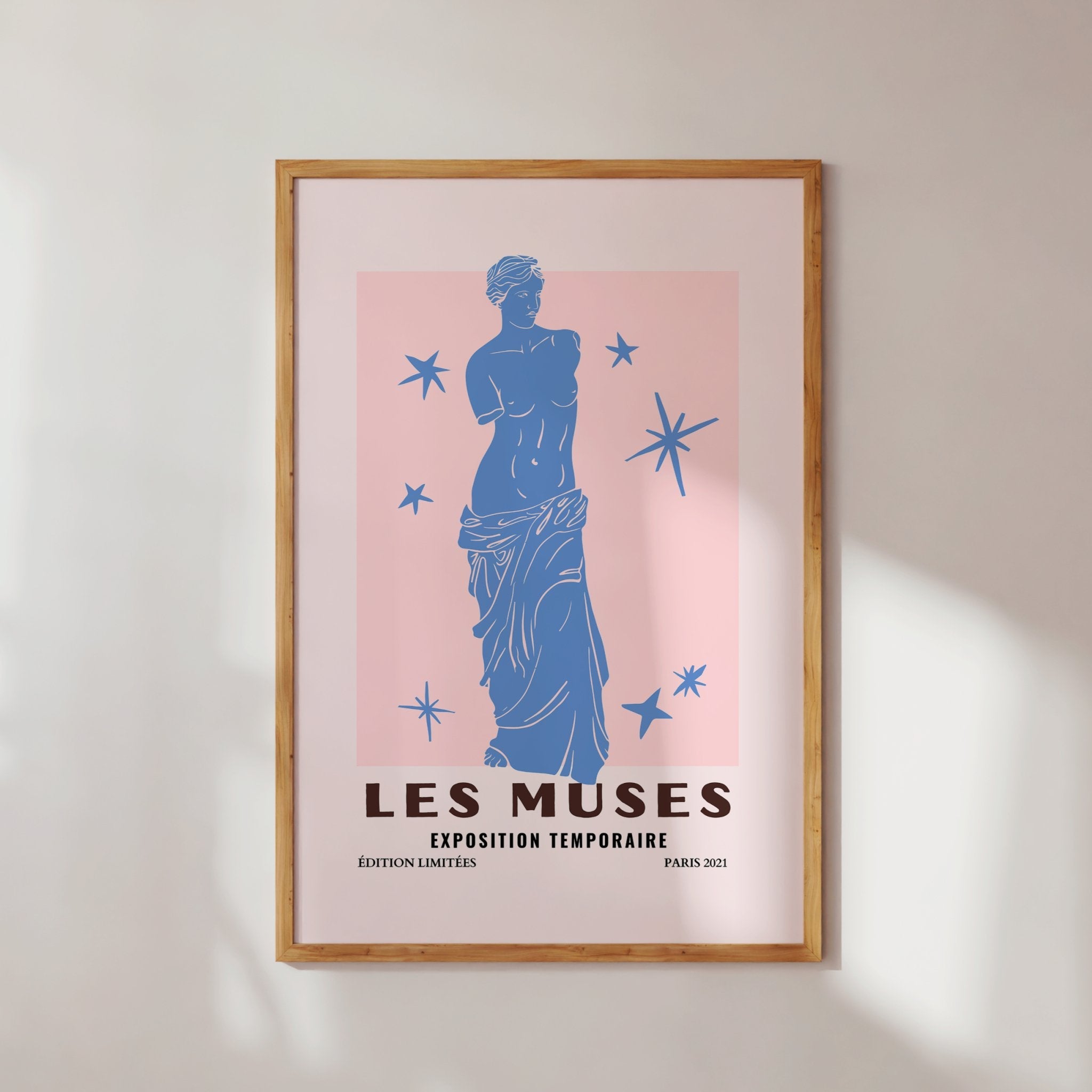 Les Muses- Deusa Grega (azul) | Arte Digital