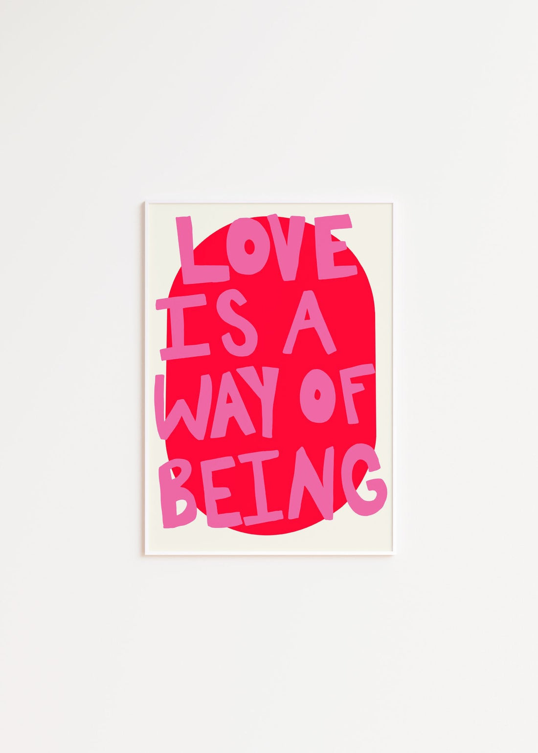 Love is a way of being- rosa e vermelho (arquivo digital)