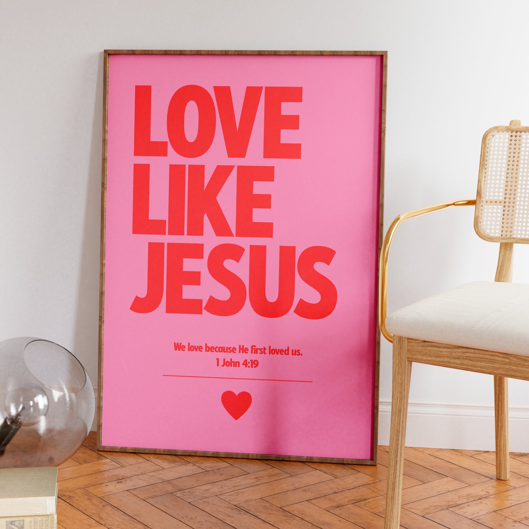 Quadro Decorativo Love like Jesus