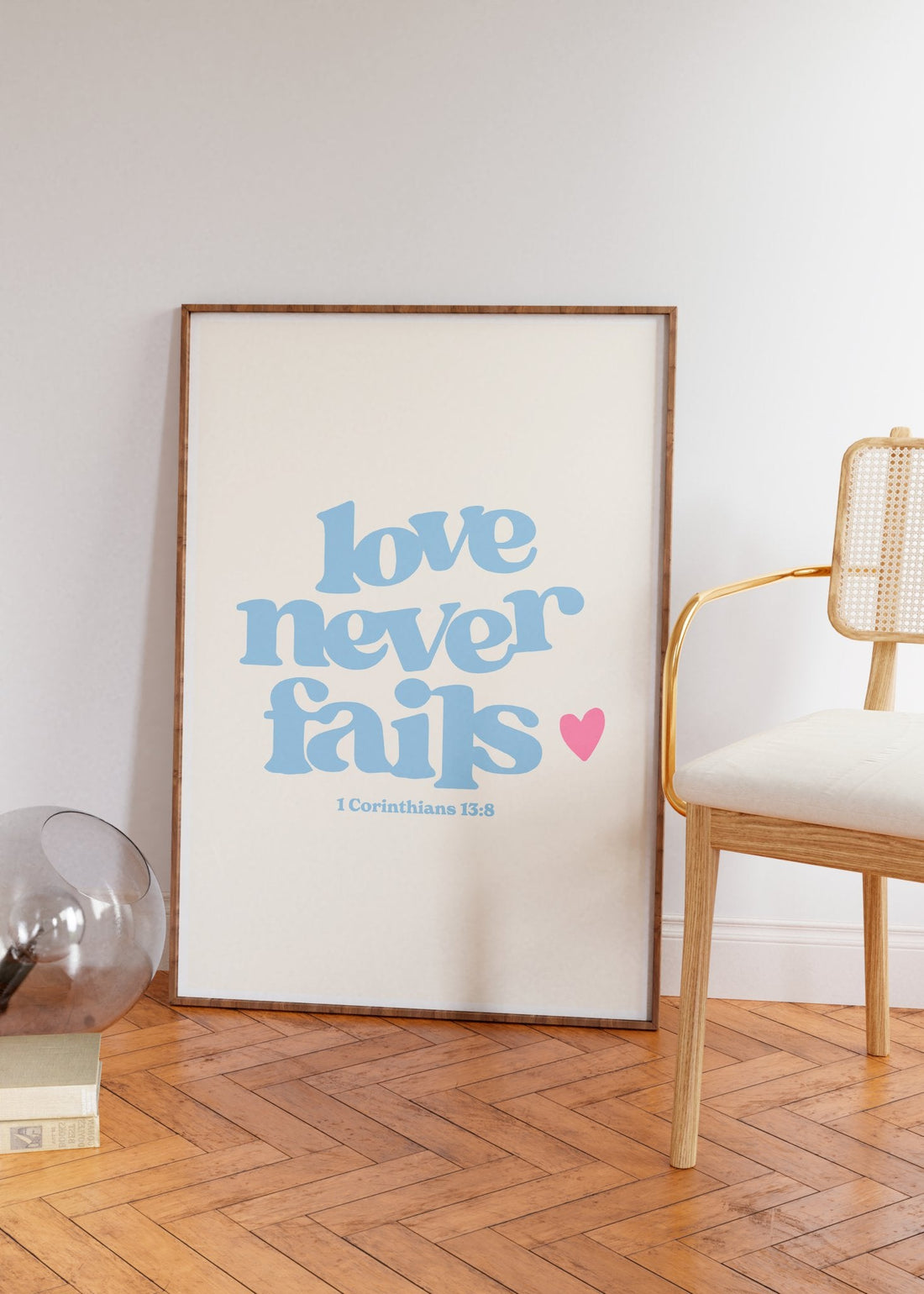 Love never fails (azul) (arquivo digital)