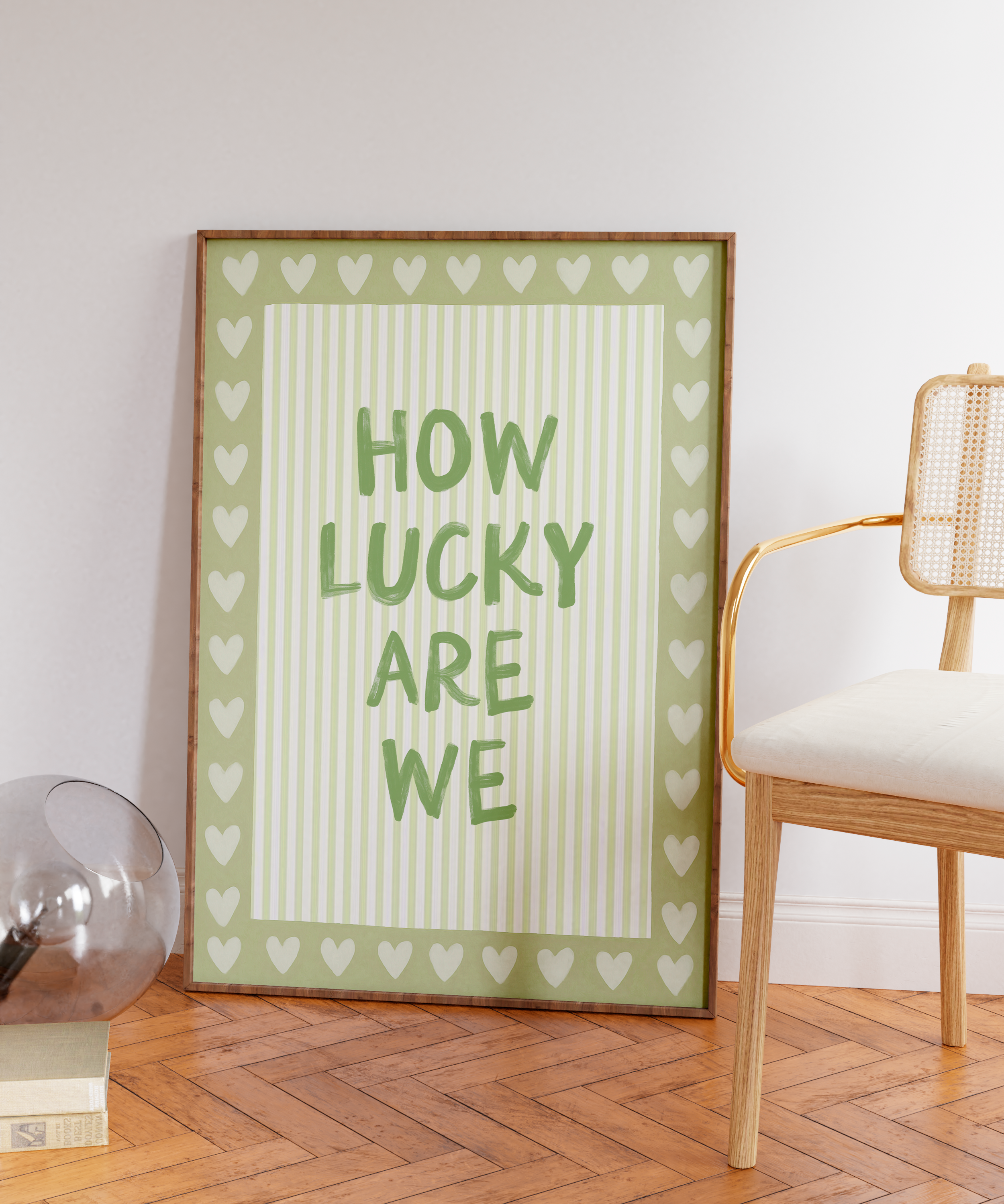 Quadro Decorativo How lucky are we