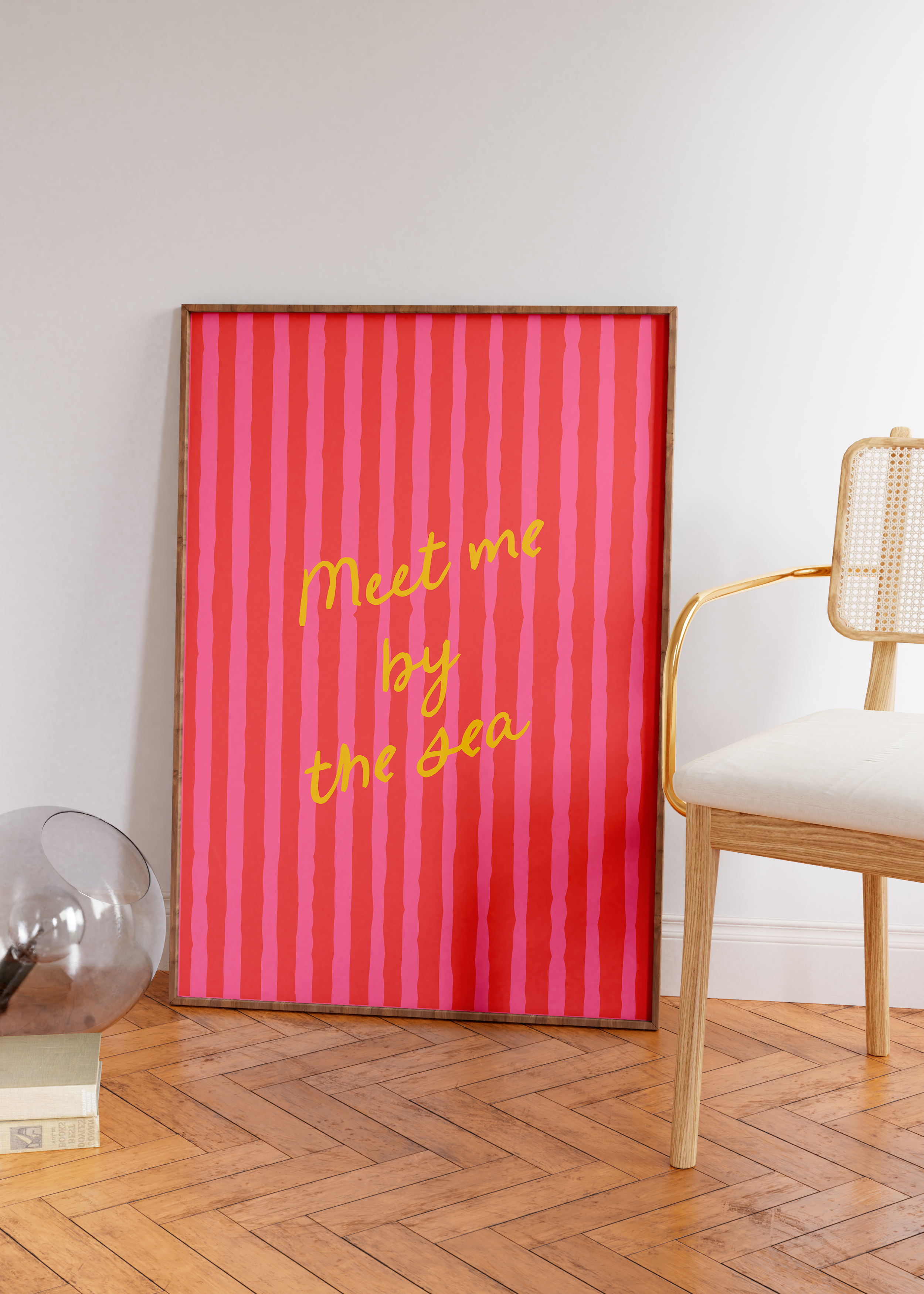 Meet me by the sea (rosa) | Arte Digital