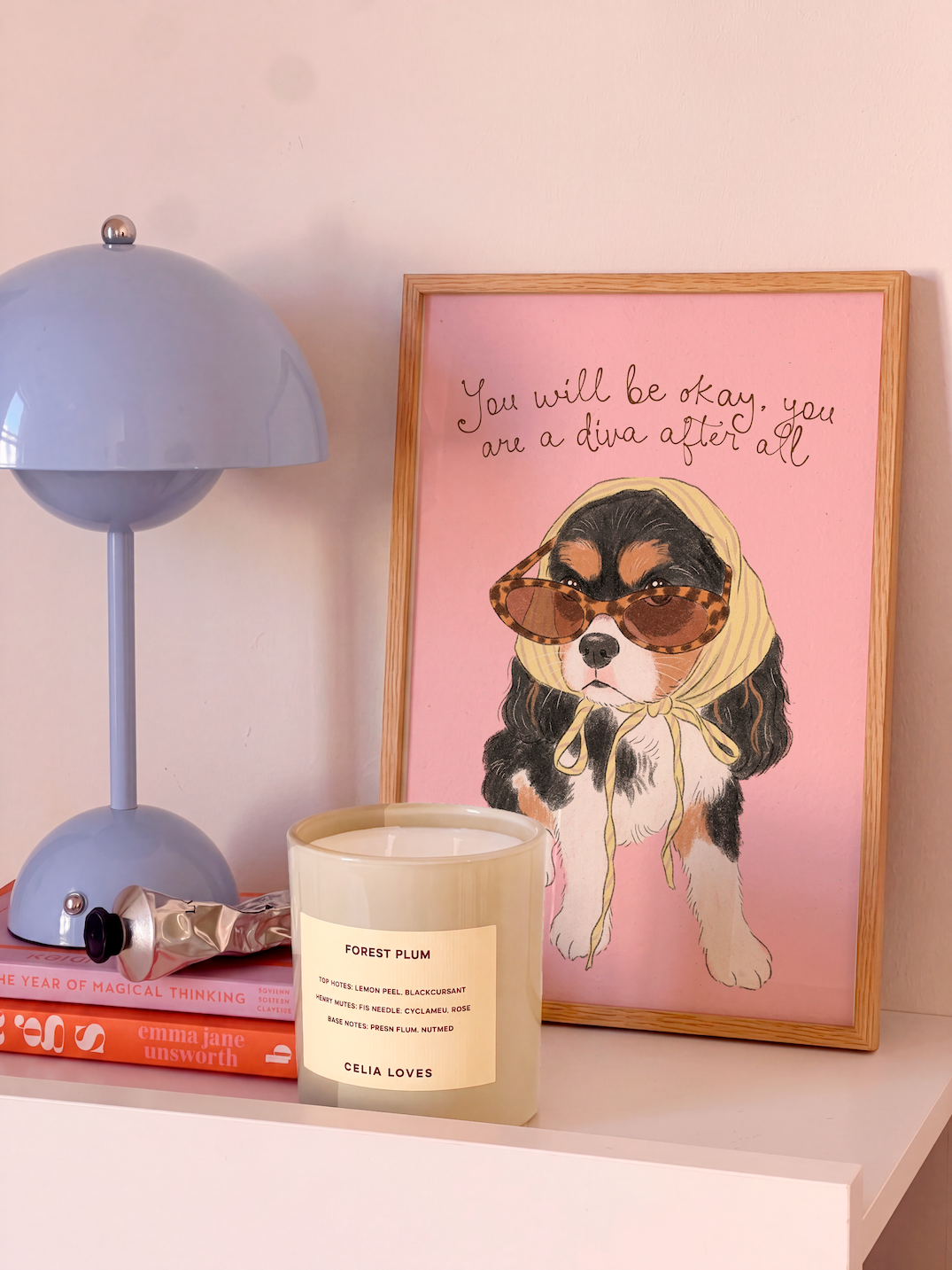 Quadro Personalizado de Pet Ilustração Colorida