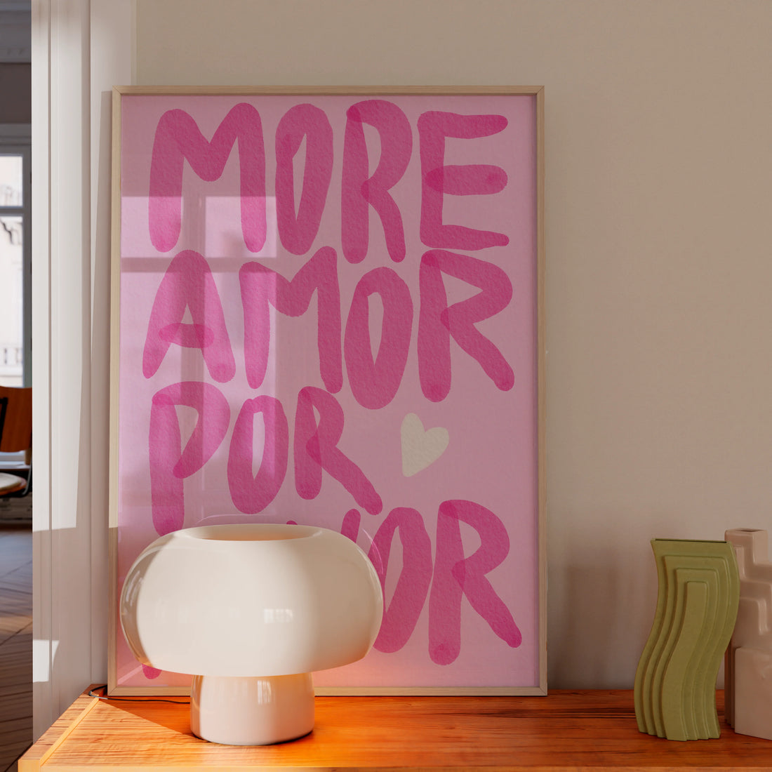 More amor por favor- rosa