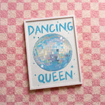 Quadro decorativo Dancing Queen com moldura branco