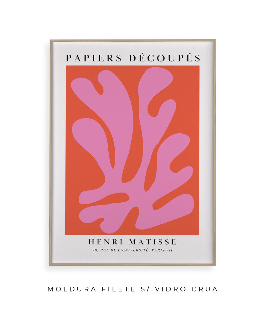 Matisse- Papier Découpés (rosa e vermelho)