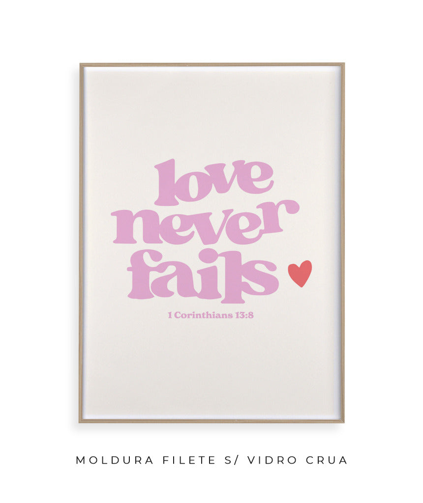 Love never fails (rosa)