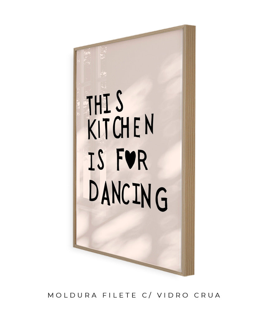 This kitchen is for dancing! (preto)