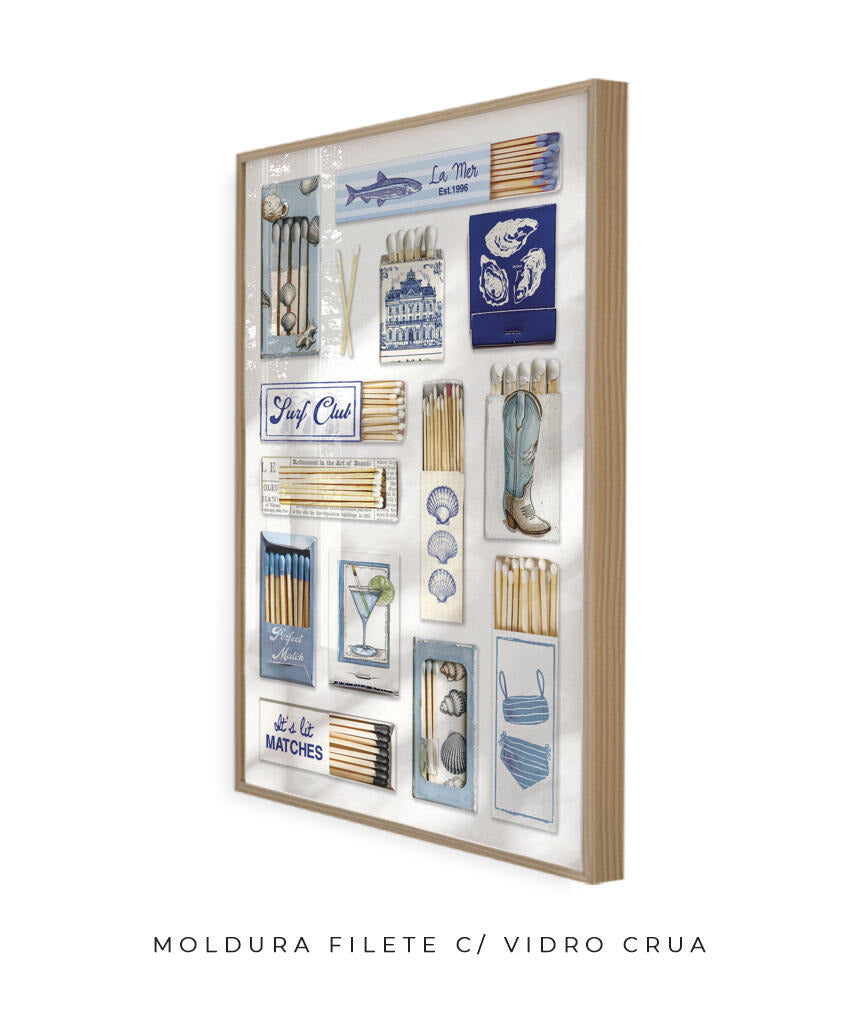 Vintage Matchbox- azul