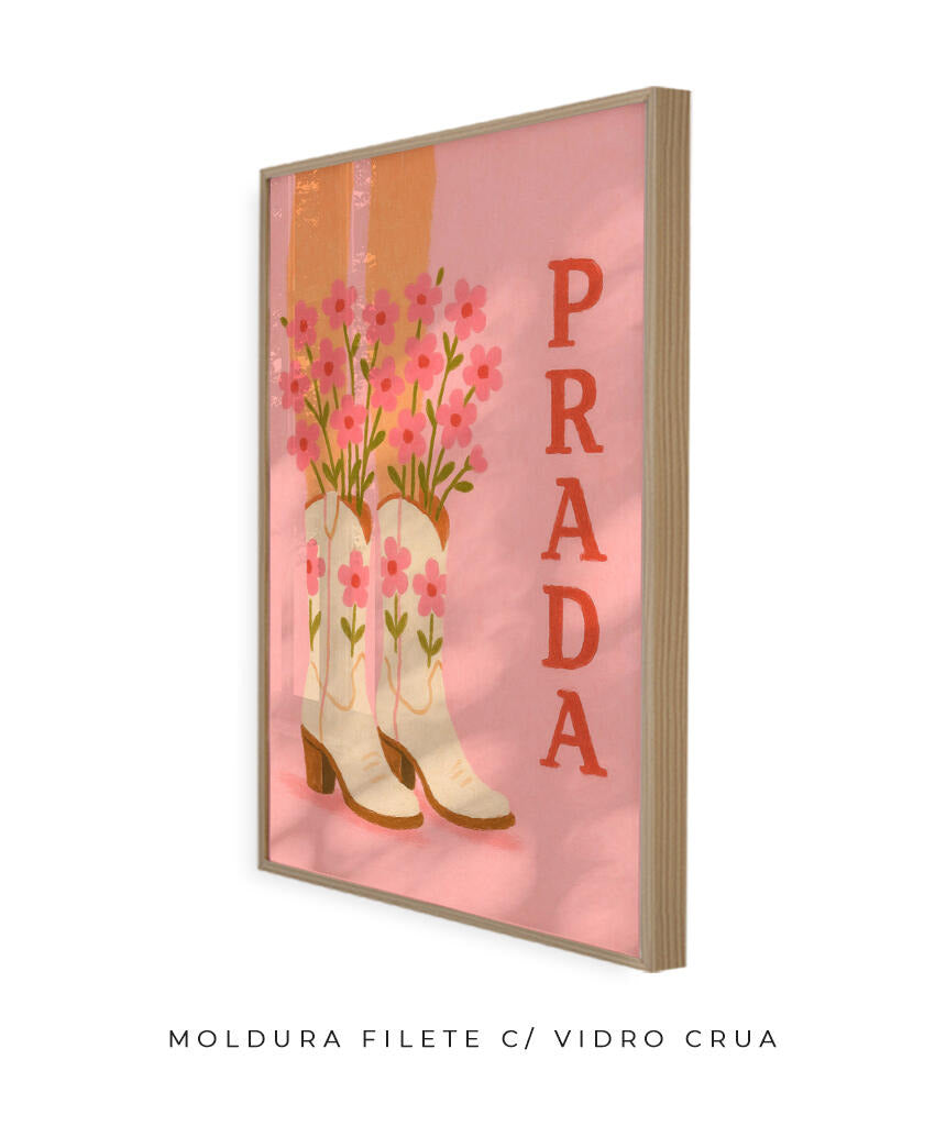 Prada- cowboy boots (rosa)