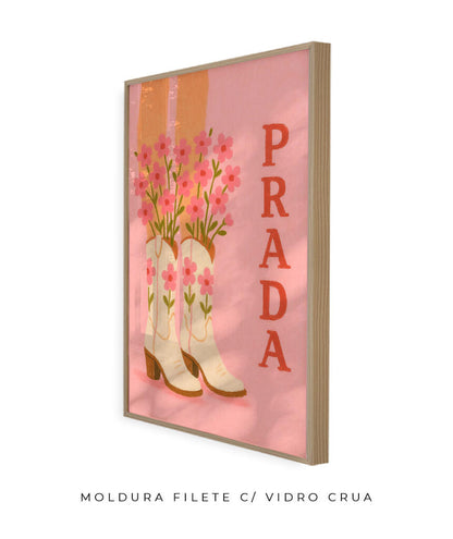 Prada- cowboy boots (rosa)