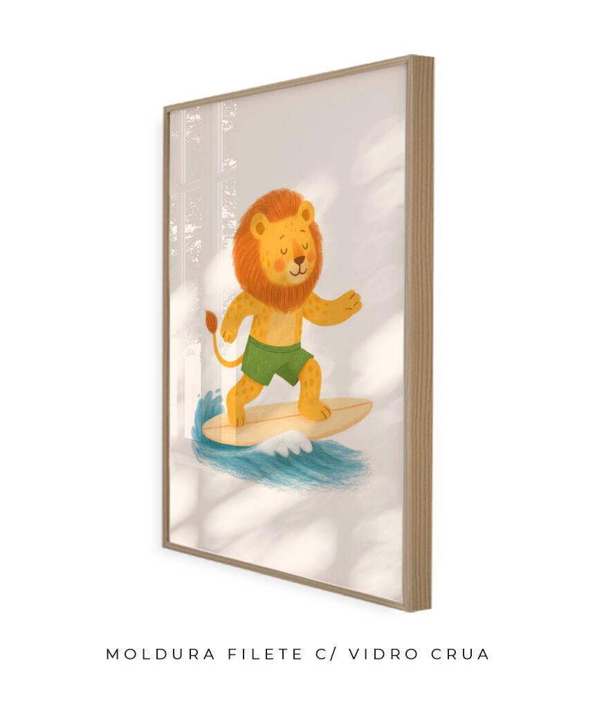 Leão surfista