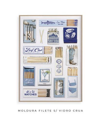 Vintage Matchbox- azul