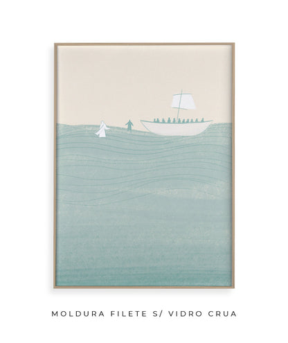 Jesus e Pedro andam sobre as águas