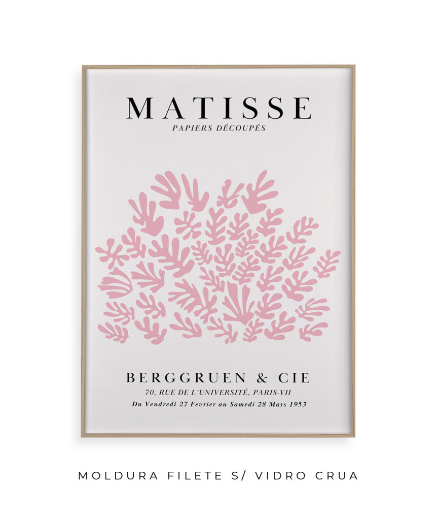 Matisse- Papier Découpés (rosa e off white)