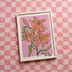 Quadro decorativo Fleurs de lys com moldura branco