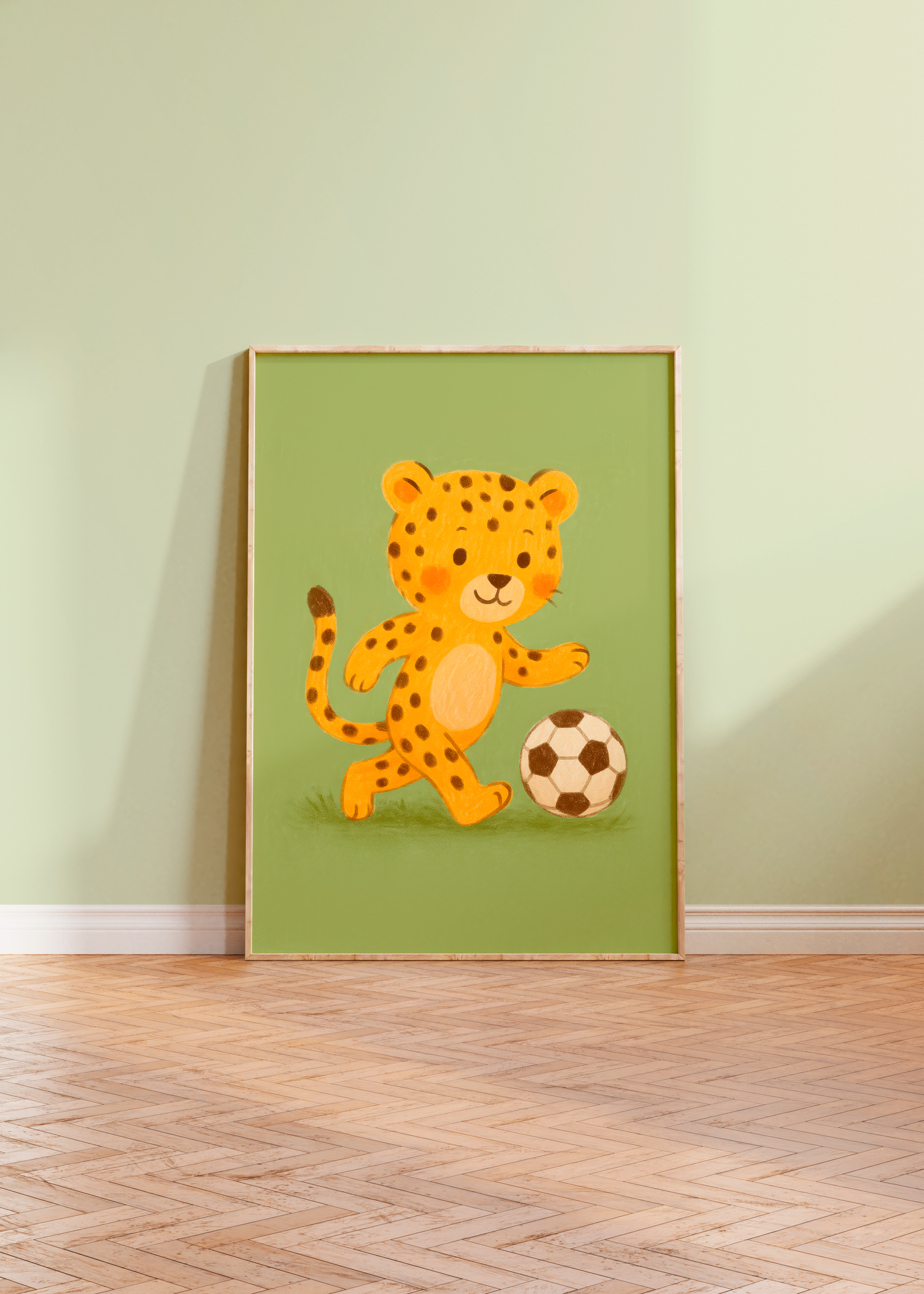 Onça jogando futebol- Nº2 (arquivo digital)