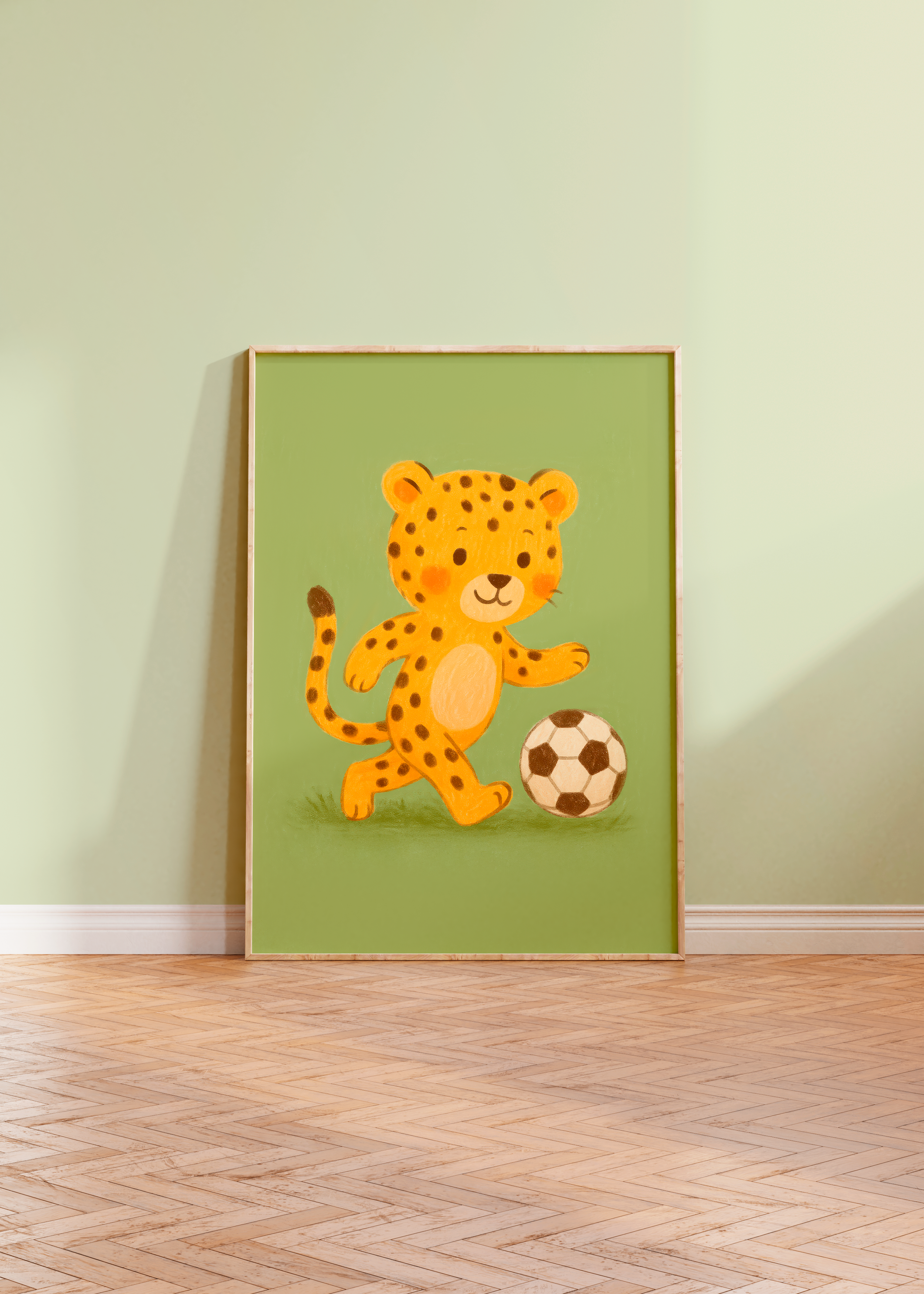 Onça jogando futebol- Nº2 (arquivo digital)
