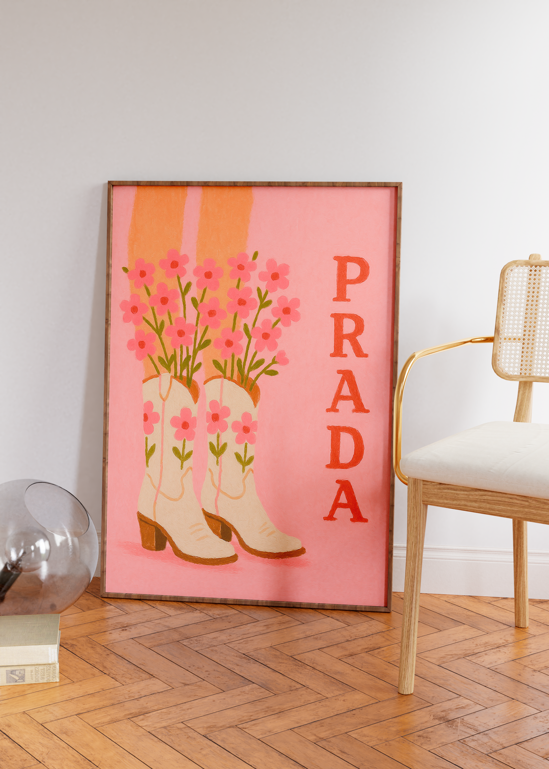 Prada- cowboy boots (rosa)