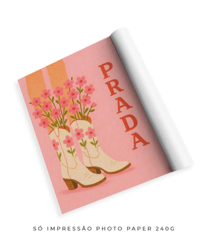 Prada- cowboy boots (rosa)