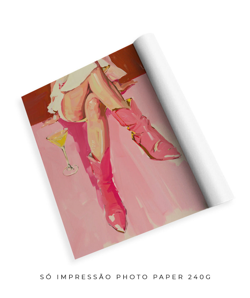Pink boots &amp; Martini