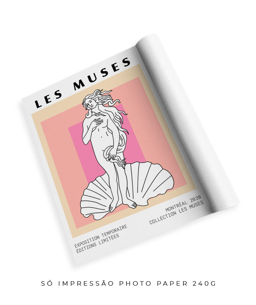 Les Muses- Deusa Grega e concha (rosa)