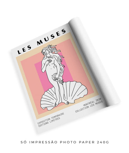 Les Muses- Deusa Grega e concha (rosa)